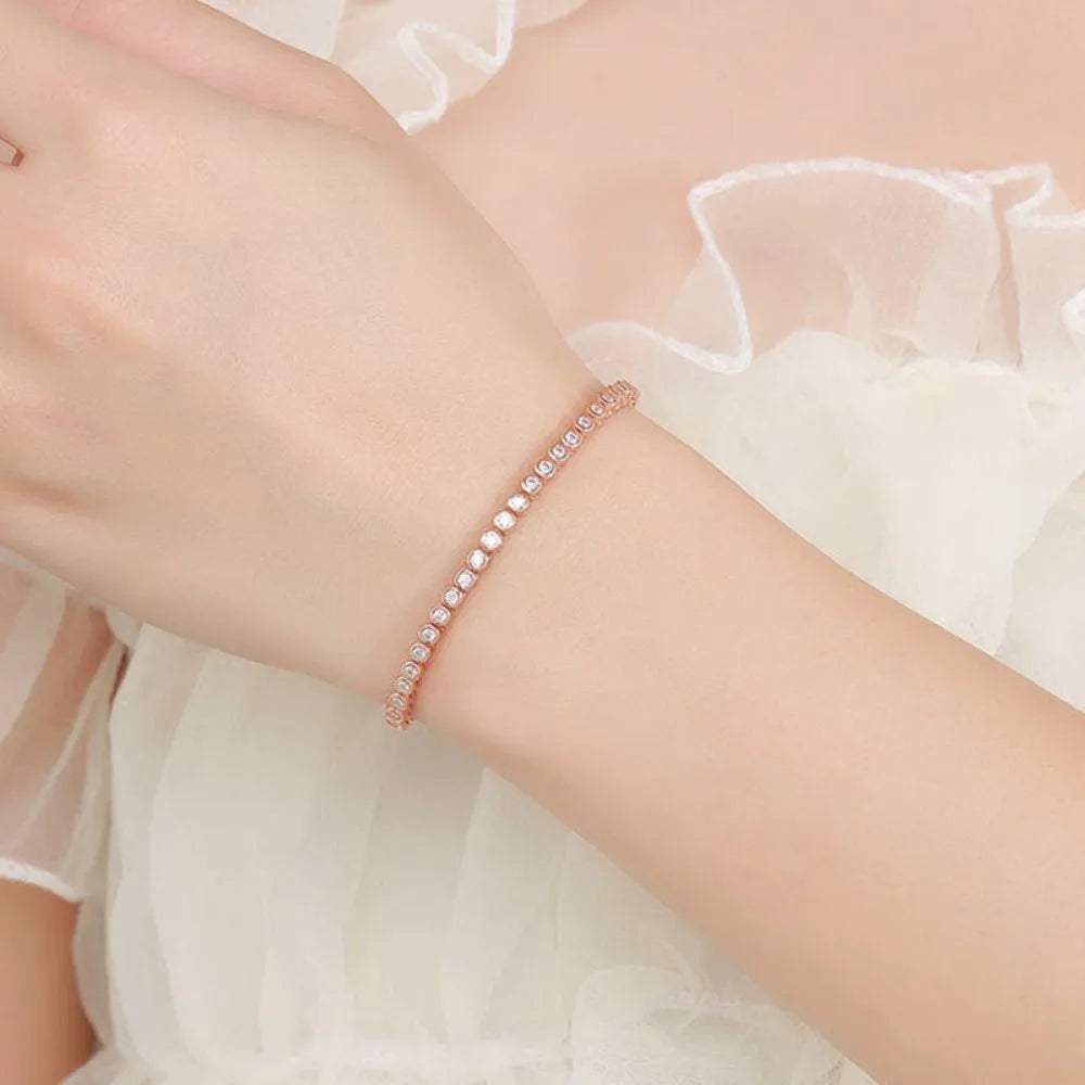 Bracelet ÉCLAT ÉTERNEL - Diamant moissanite & Argent 925 millième