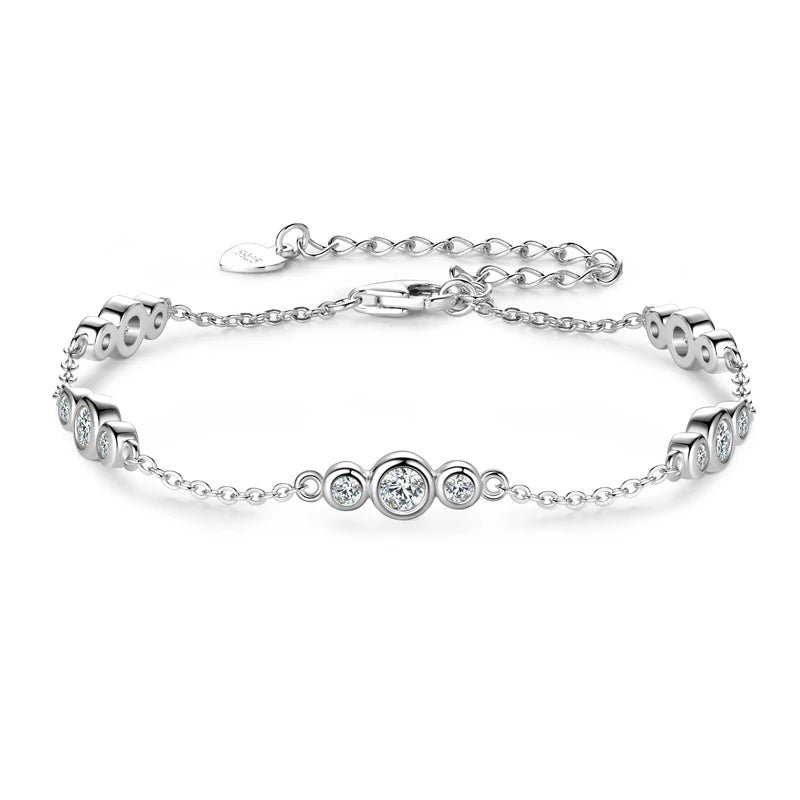 Bracelet ÉCLAT ÉTERNEL - Diamant moissanite & Argent 925 millième