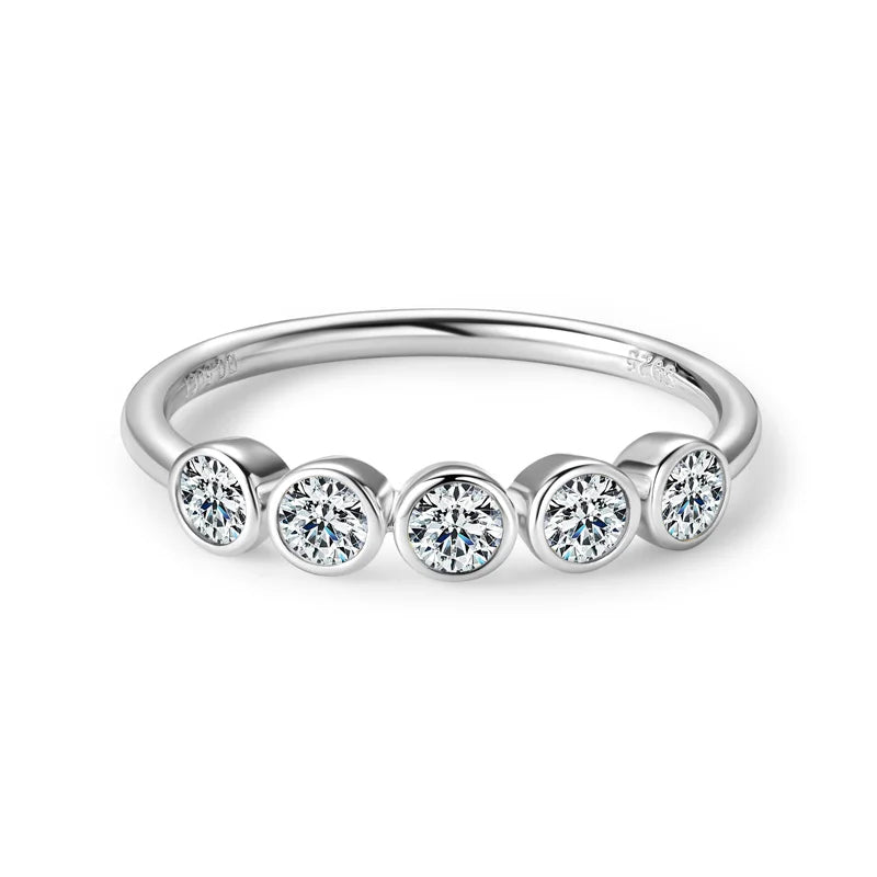 Bague ÉCLAT ÉTERNEL - Diamant moissanite & Argent 925 millième