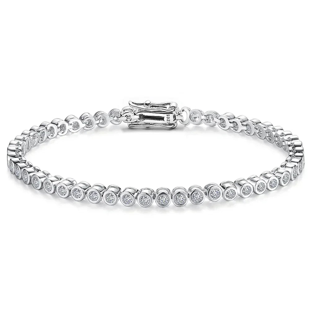 Bracelet ÉCLAT ÉTERNEL - Diamant moissanite & Argent 925 millième