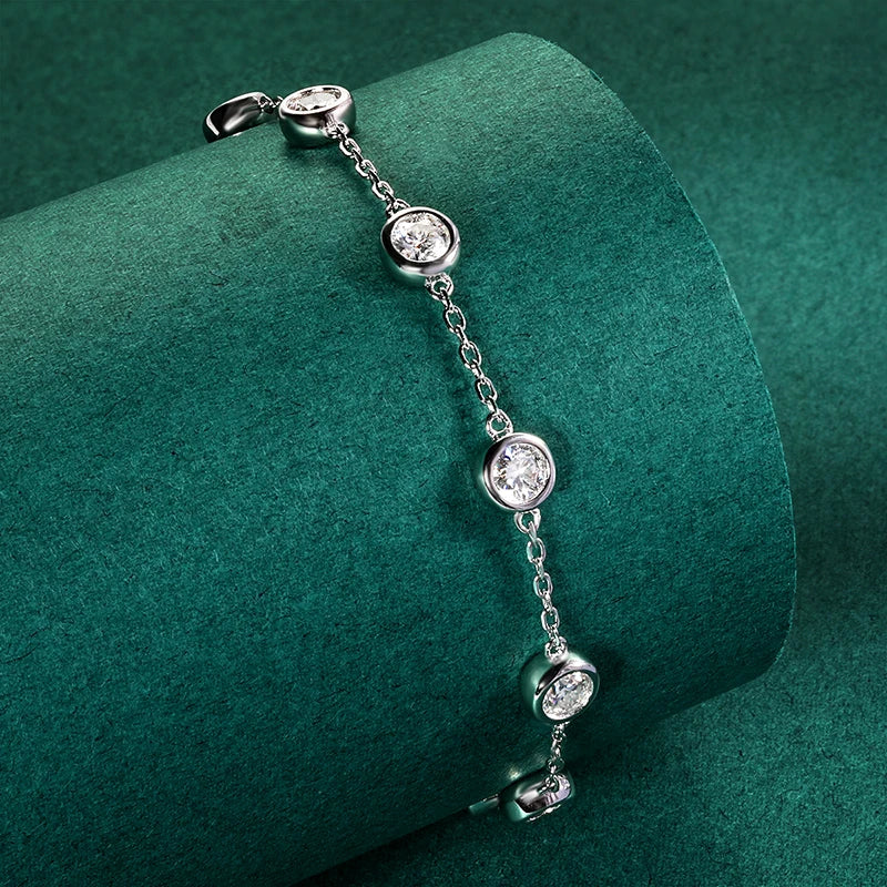 Bracelet ÉCLAT ÉTERNEL - Diamant moissanite & Argent 925 millième