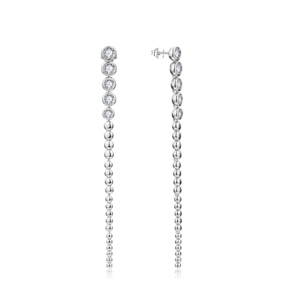 Boucles d’oreilles ÉCLAT ÉTERNEL - Diamant moissanite & Argent 925 millième