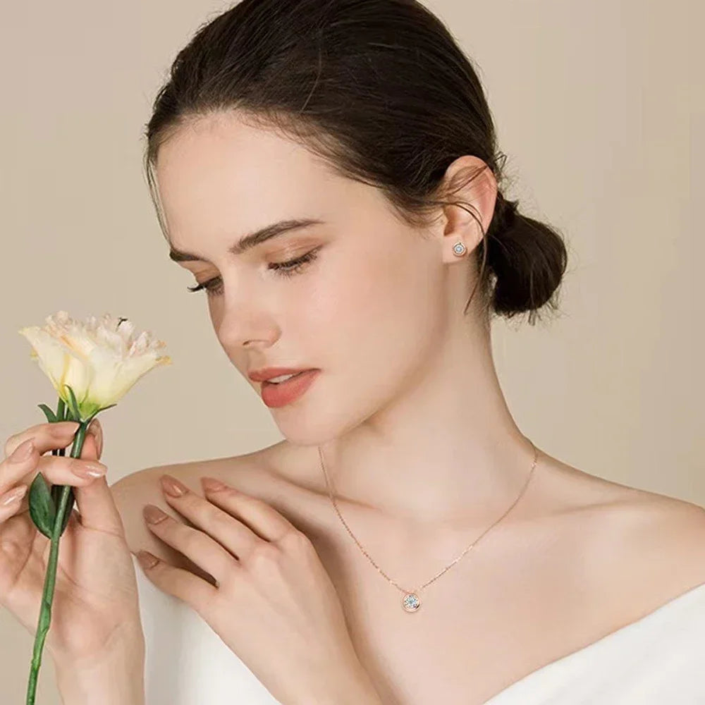 Set de bijoux ÉCLAT ÉTERNEL - Diamant moissanite & Argent 925 millième