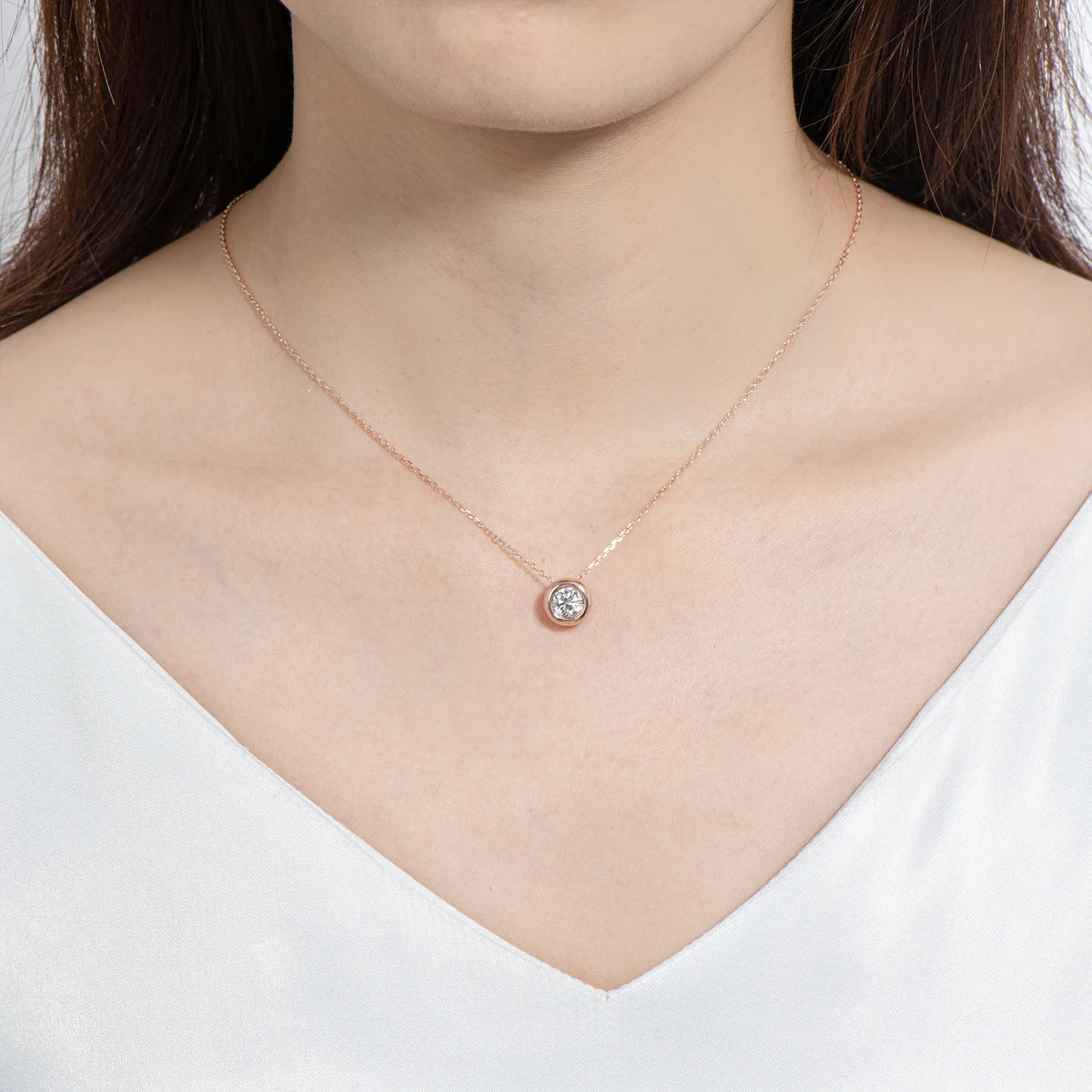 Collier ÉCLAT ÉTERNEL - Diamant moissanite & Argent 925 millième