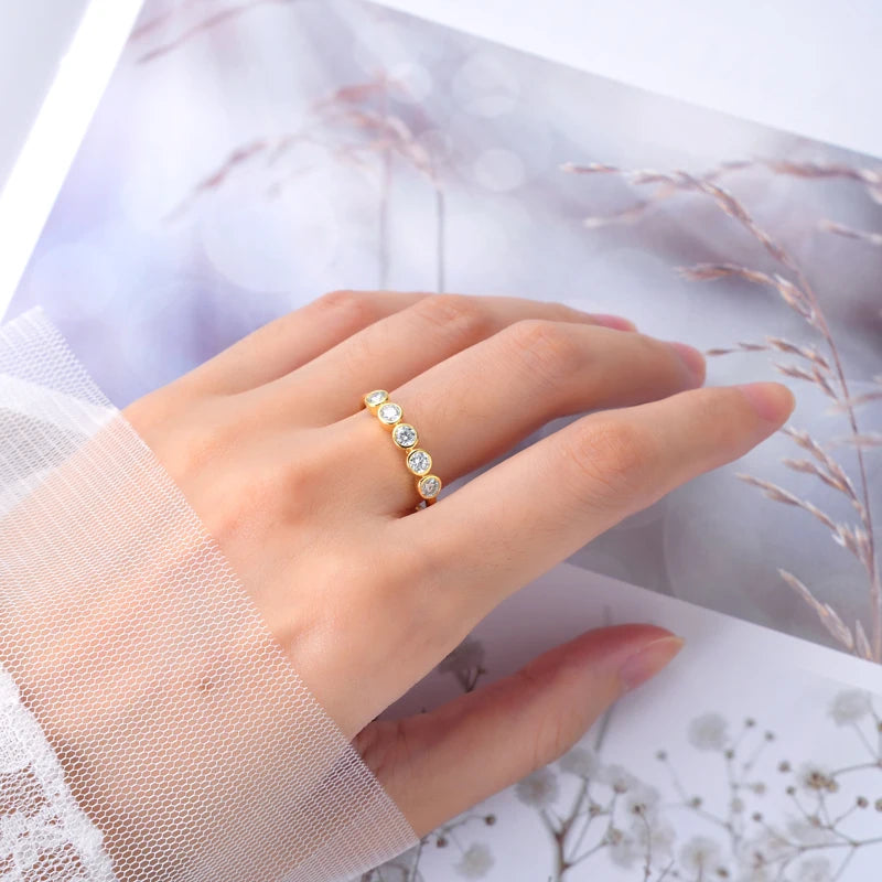 Bague ÉCLAT ÉTERNEL - Diamant moissanite & Argent 925 millième