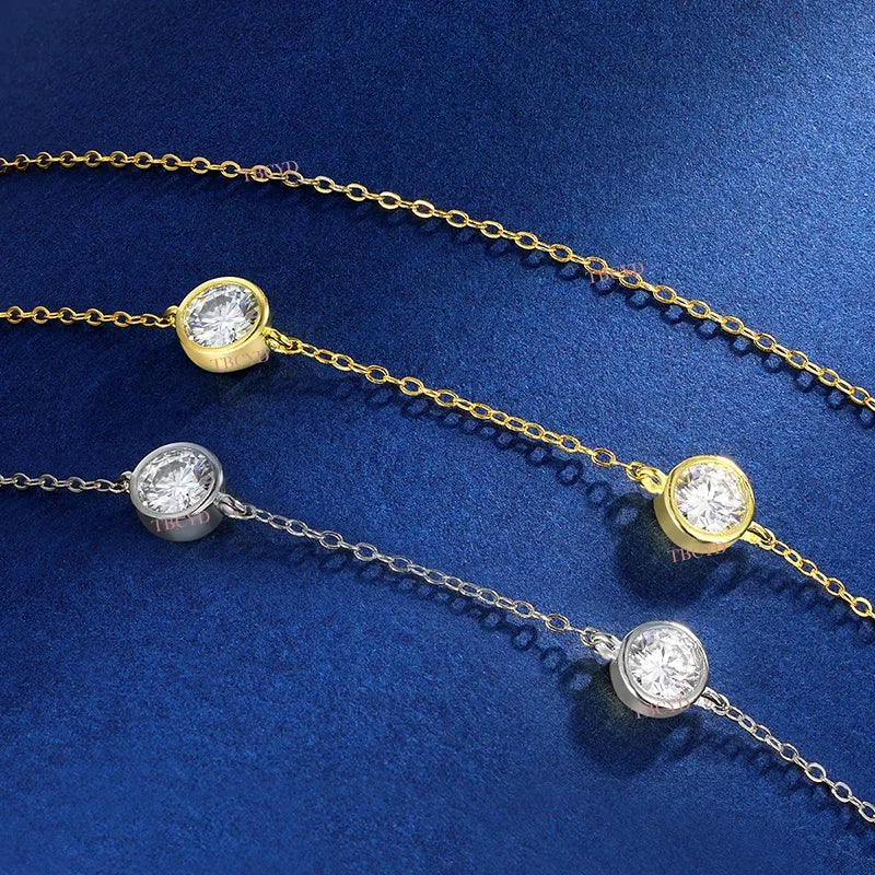 Collier ÉCLAT ÉTERNEL - Diamant moissanite & Argent 925 millième