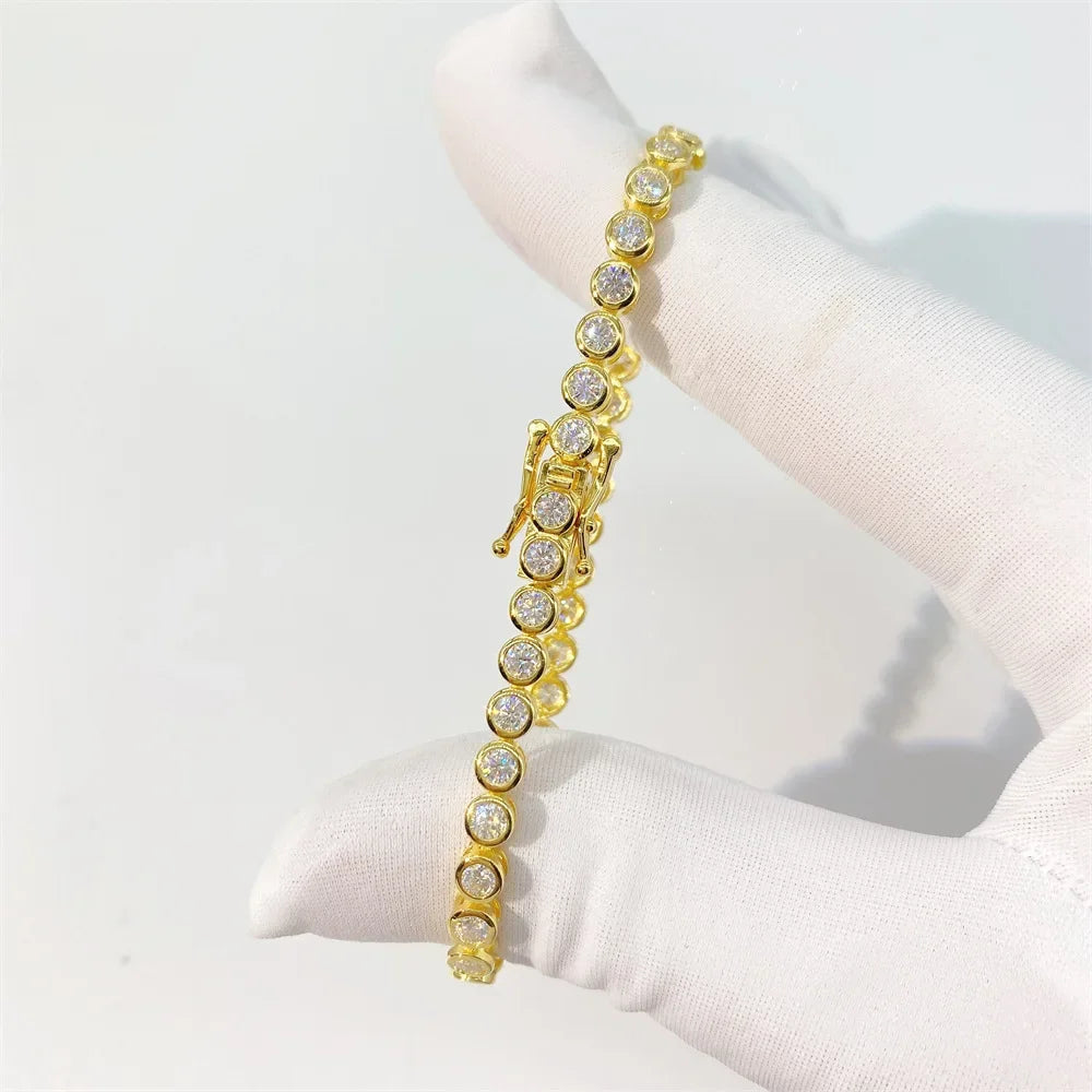 Bracelet ou Collier ÉCLAT ÉTERNEL - Diamant moissanite & Argent 925 millième