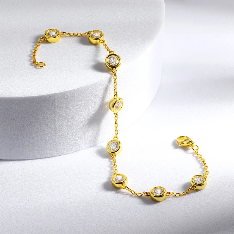 Bracelet ÉCLAT ÉTERNEL - Diamant moissanite & Argent 925 millième