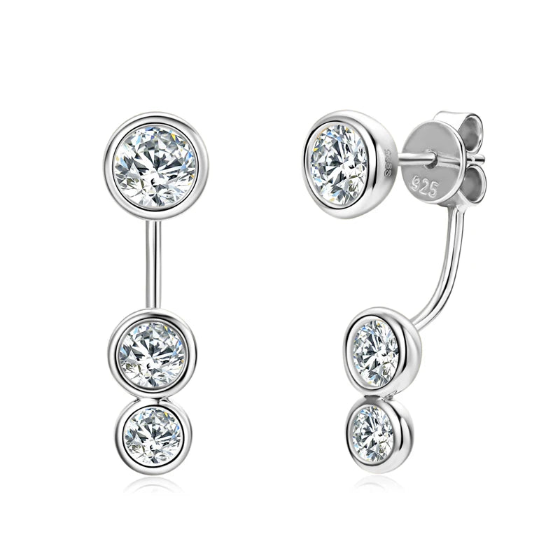 Boucles d’oreilles ÉCLAT ÉTERNEL - Diamant moissanite & Argent 925 millième