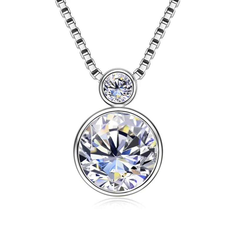 Collier ÉCLAT ÉTERNEL - Diamant moissanite & Argent 925 millième
