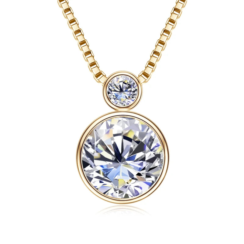 Collier ÉCLAT ÉTERNEL - Diamant moissanite & Argent 925 millième