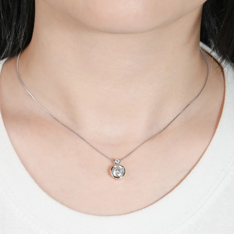Collier ÉCLAT ÉTERNEL - Diamant moissanite & Argent 925 millième