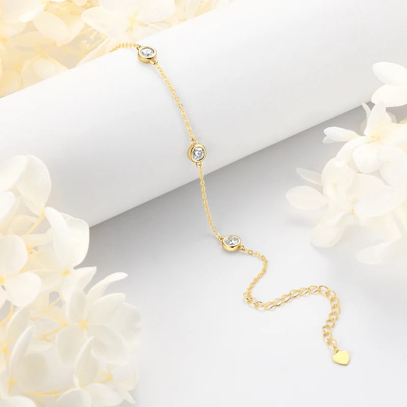 Bracelet ÉCLAT ÉTERNEL - Diamant moissanite & Argent 925 millième