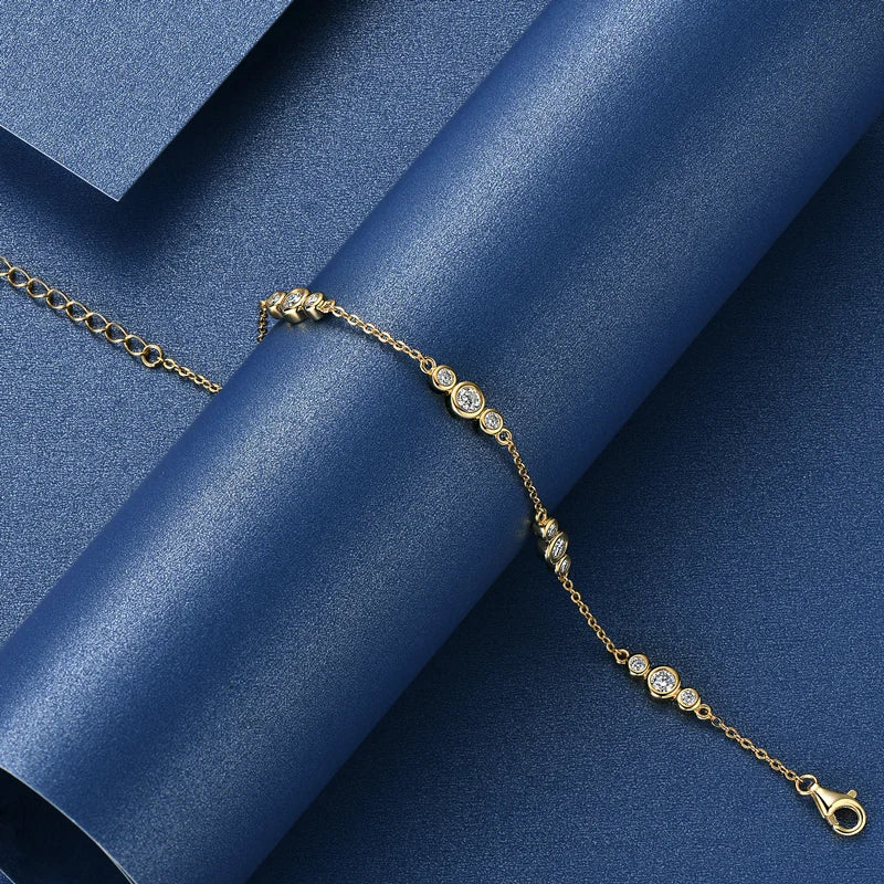 Bracelet ÉCLAT ÉTERNEL - Diamant moissanite & Argent 925 millième