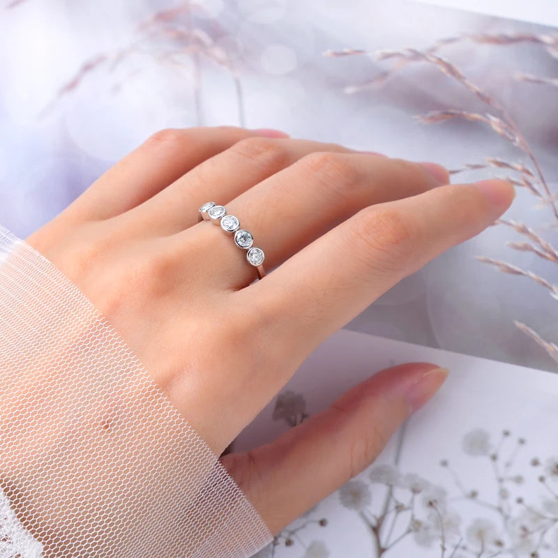 Bague ÉCLAT ÉTERNEL - Diamant moissanite & Argent 925 millième