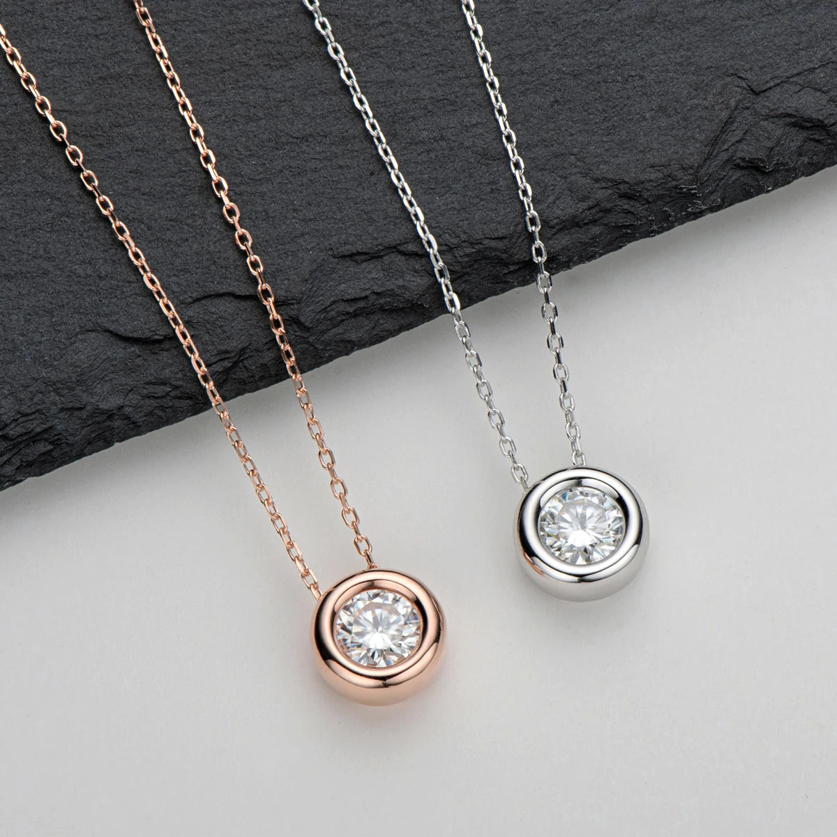 Collier ÉCLAT ÉTERNEL - Diamant moissanite & Argent 925 millième