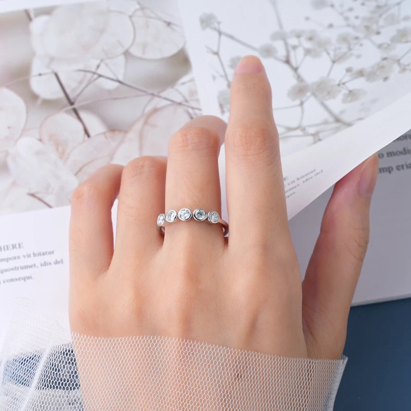 Bague ÉCLAT ÉTERNEL - Diamant moissanite & Argent 925 millième