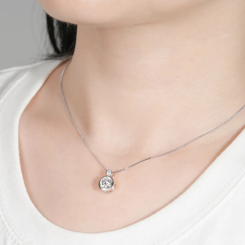 Collier ÉCLAT ÉTERNEL - Diamant moissanite & Argent 925 millième