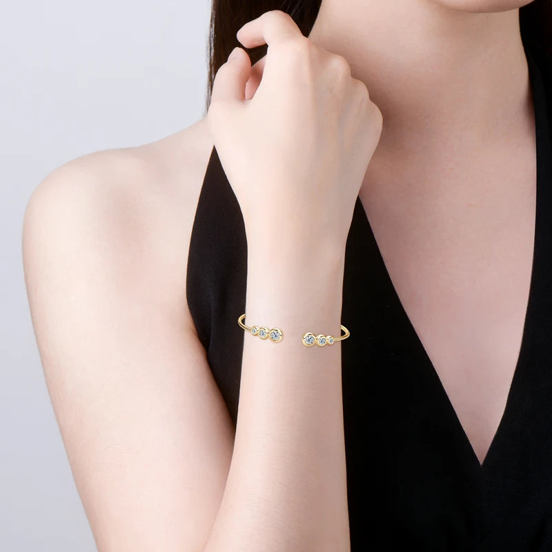 Bracelet ÉCLAT ÉTERNEL - Diamant moissanite & Argent 925 millième
