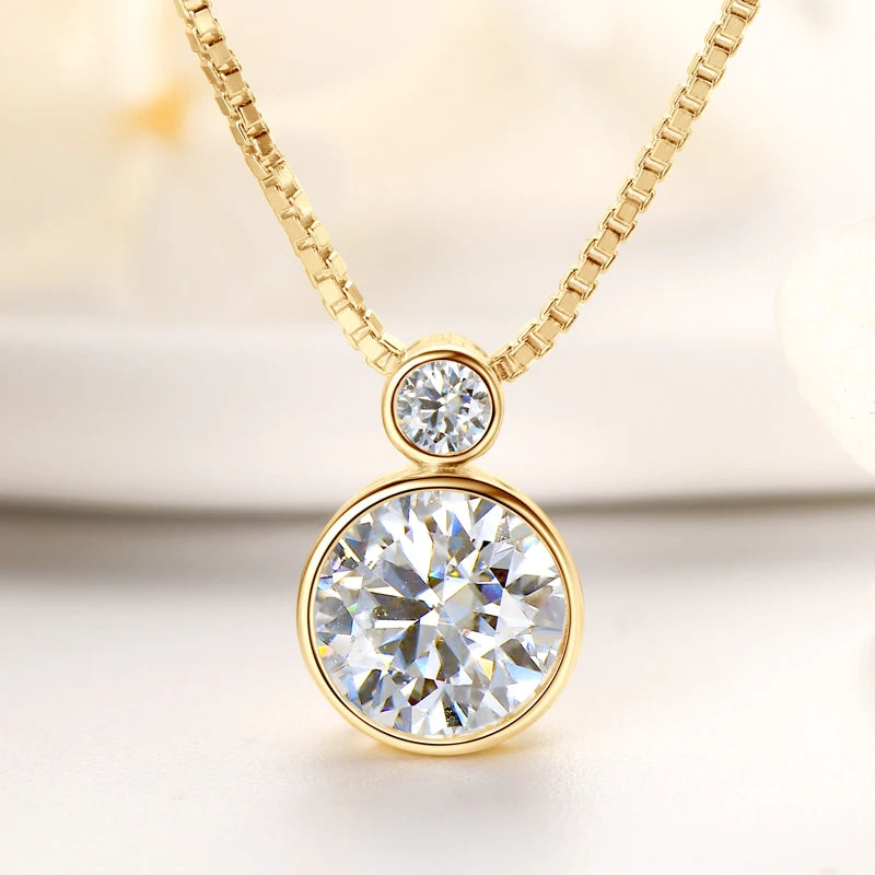 Collier ÉCLAT ÉTERNEL - Diamant moissanite & Argent 925 millième