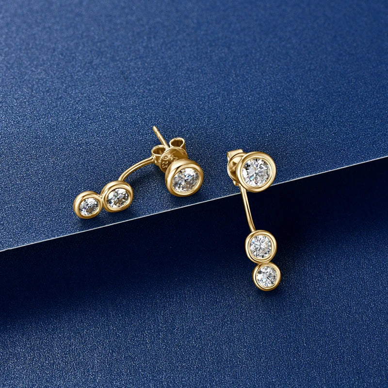 Boucles d’oreilles ÉCLAT ÉTERNEL - Diamant moissanite & Argent 925 millième