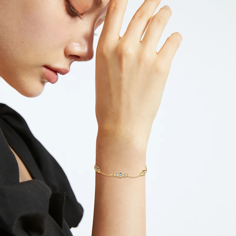 Bracelet ÉCLAT ÉTERNEL - Diamant moissanite & Argent 925 millième