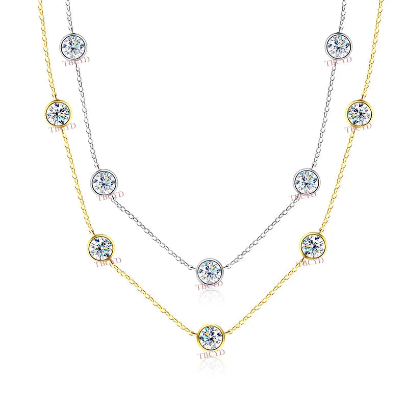 Collier ÉCLAT ÉTERNEL - Diamant moissanite & Argent 925 millième