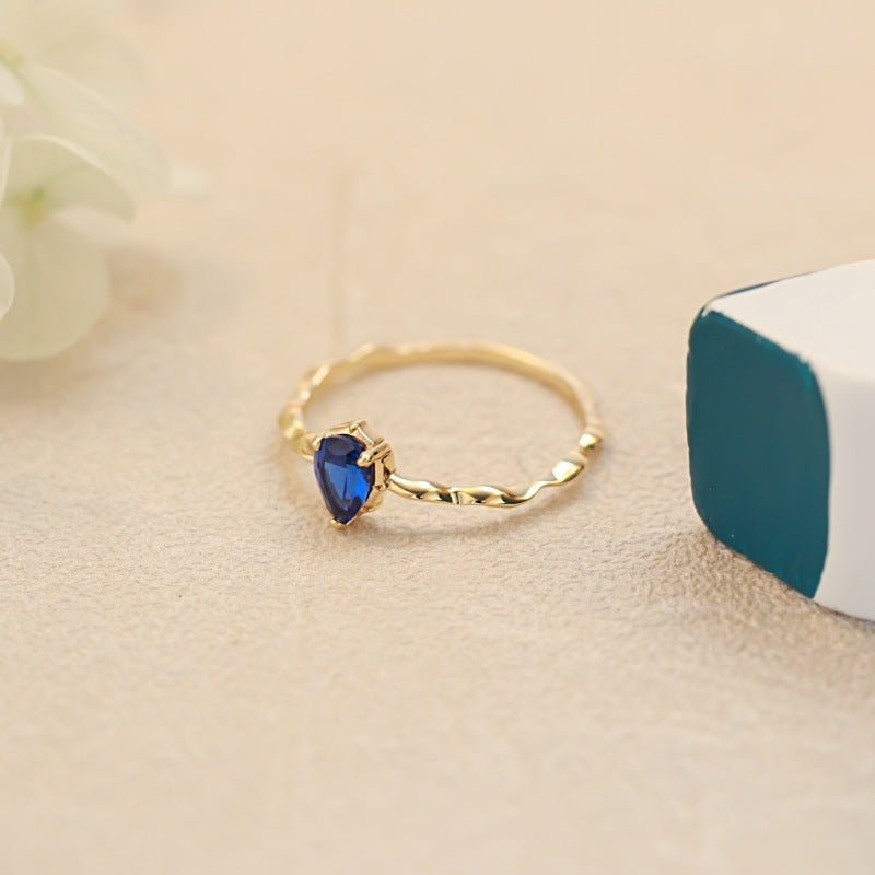 Bague Alya - Argent Sterling 925 plaqué Or et Zircons - Maria B.