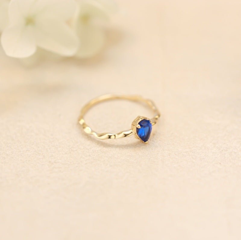 Bague Alya - Argent Sterling 925 plaqué Or et Zircons - Maria B.