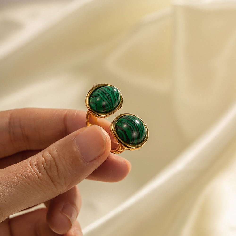 Bague Apolline - Acier inoxydable Plaqué Or et Perle Naturelle - Maria B.