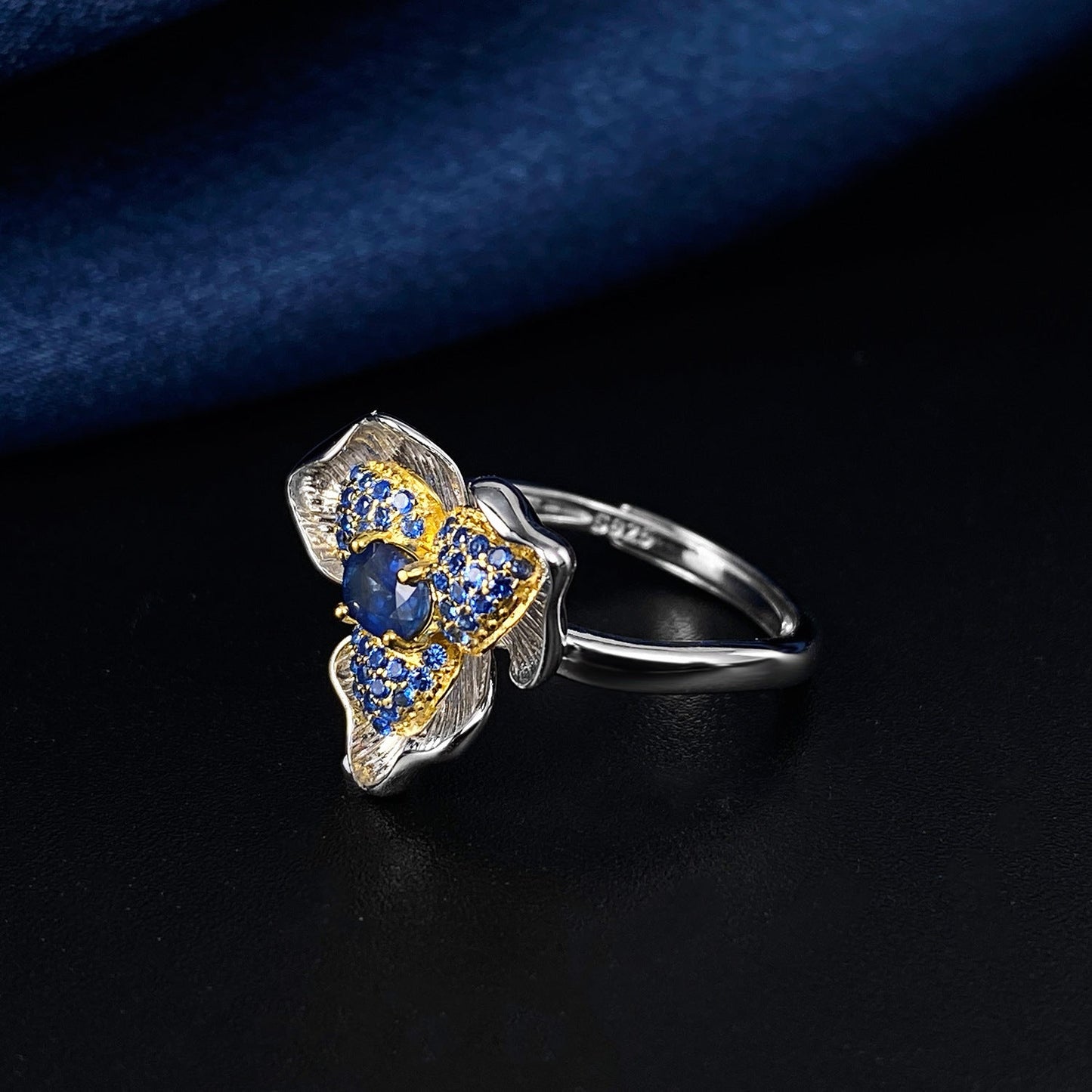 Bague Daphne - Saphir et Argent Sterling 925 - Maria B.