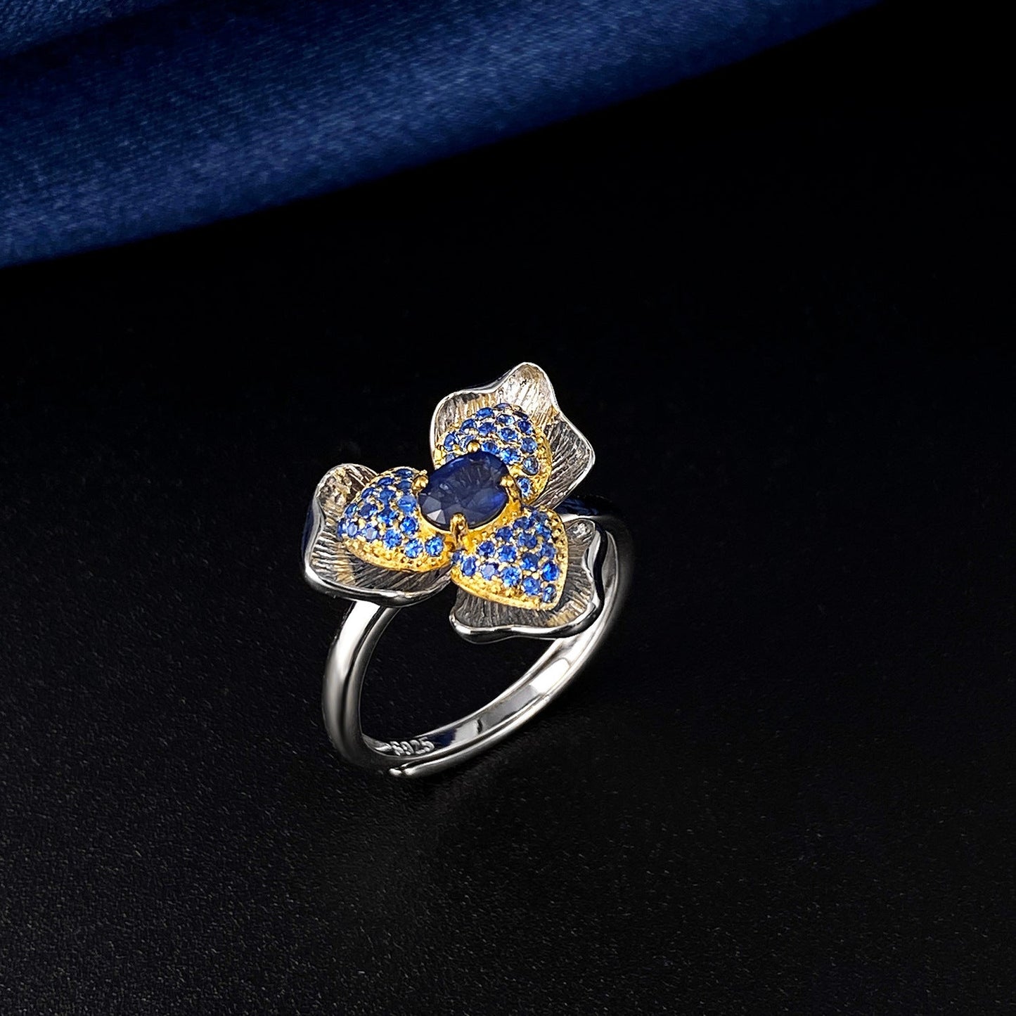 Bague Daphne - Saphir et Argent Sterling 925 - Maria B.