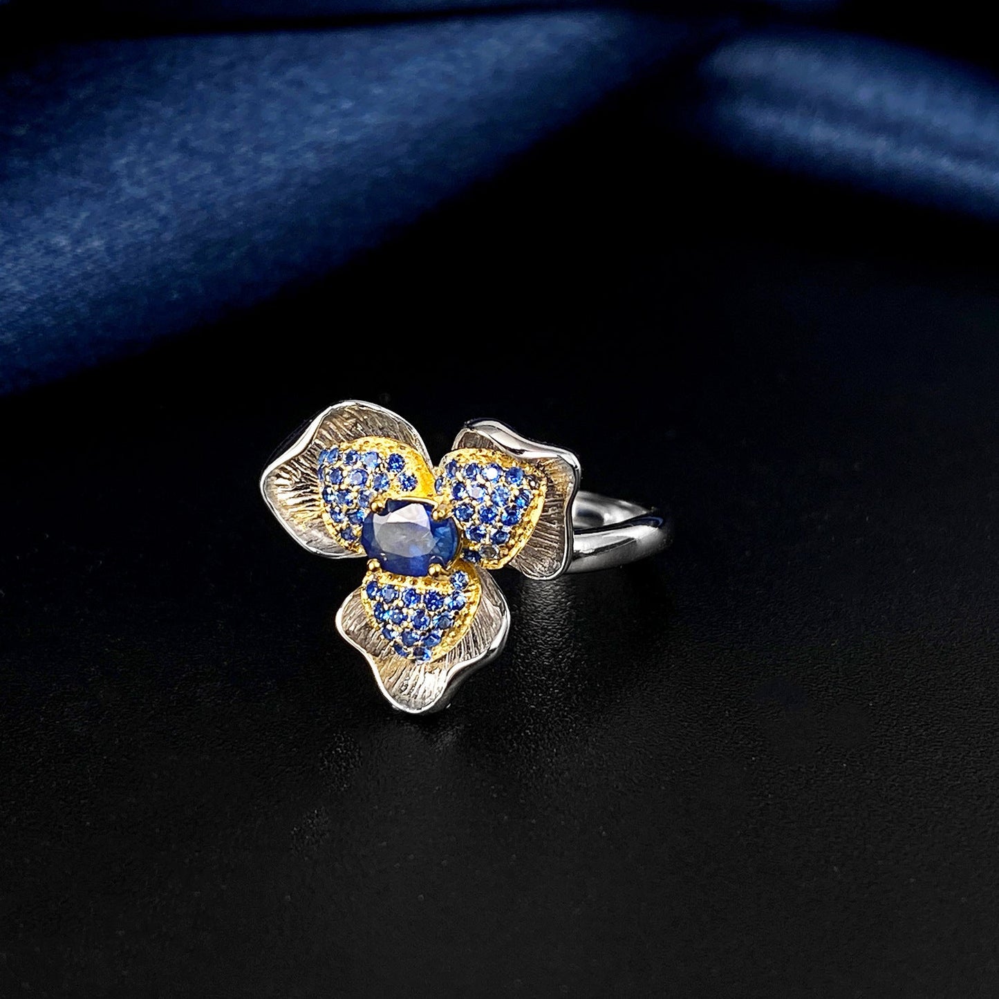 Bague Daphne - Saphir et Argent Sterling 925 - Maria B.