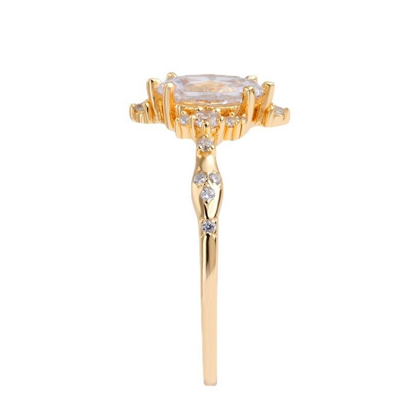 Bague Drop - Argent Sterling 925 plaqué or 14k - Maria B.
