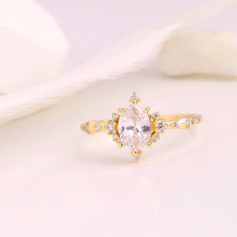 Bague Drop - Argent Sterling 925 plaqué or 14k - Maria B.