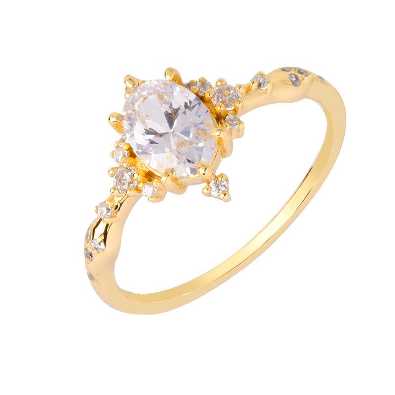 Bague Drop - Argent Sterling 925 plaqué or 14k - Maria B.
