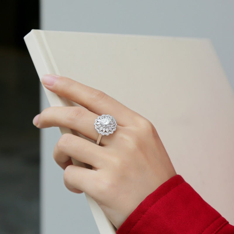 Bague Eurydice - Moissanite et Argent S925 - Maria B.