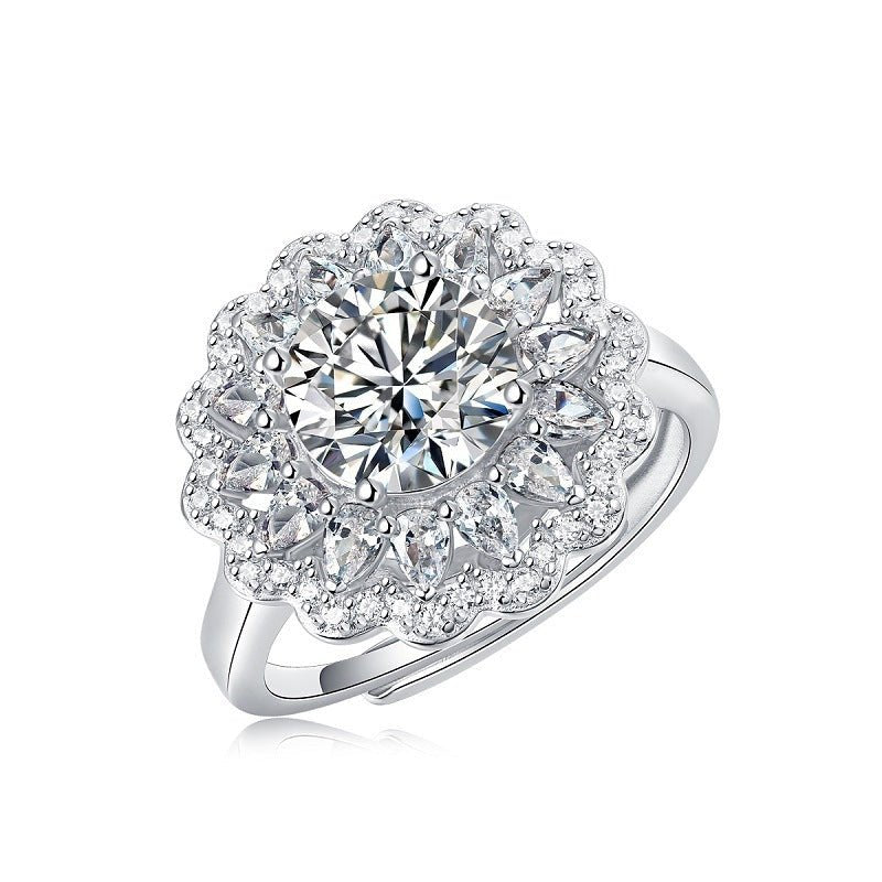Bague Eurydice - Moissanite et Argent S925 - Maria B.