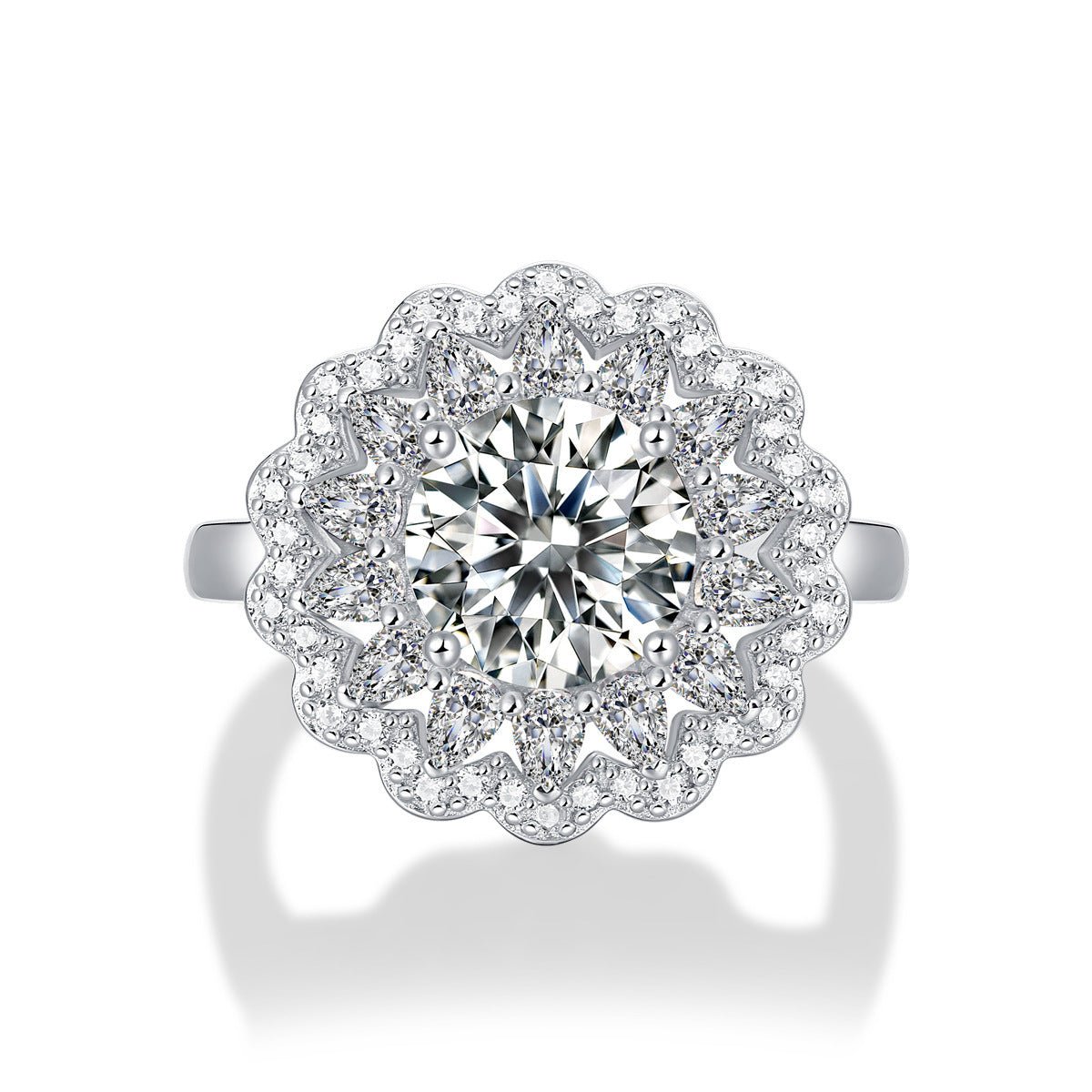 Bague Eurydice - Moissanite et Argent S925 - Maria B.