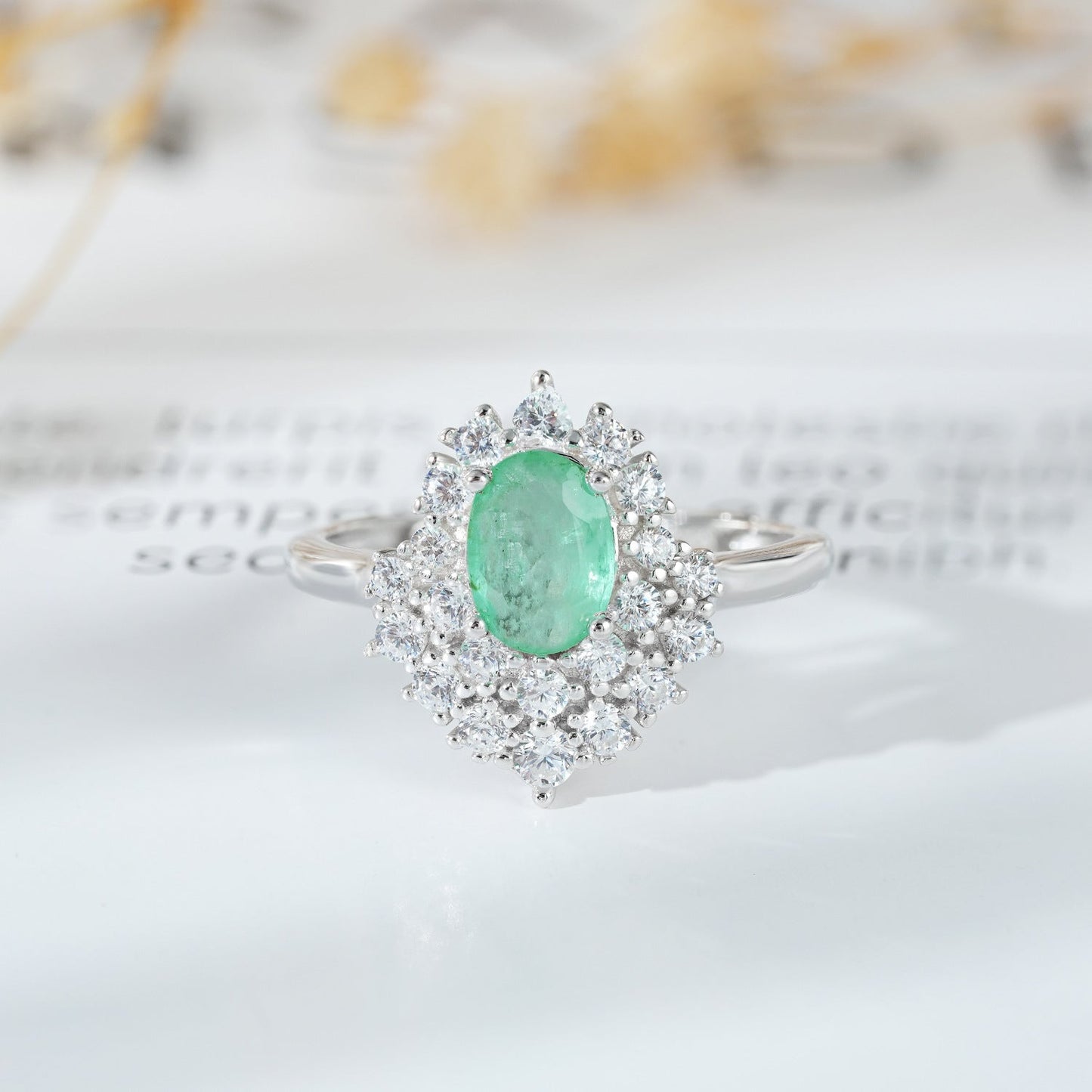 Bague Hécate - Émeraude Argent Sterling 925 - Maria B.
