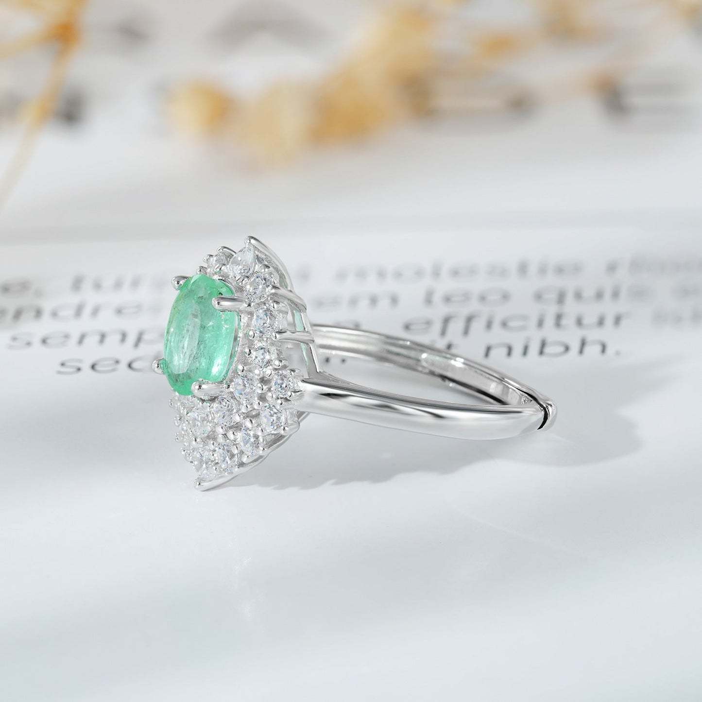 Bague Hécate - Émeraude Argent Sterling 925 - Maria B.