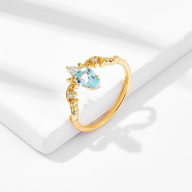 Bague Inaya - Argent Plaqué Or et Zircons - Maria B.