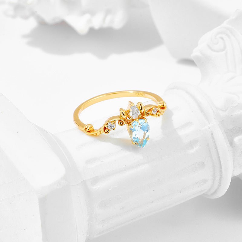 Bague Inaya - Argent Plaqué Or et Zircons - Maria B.