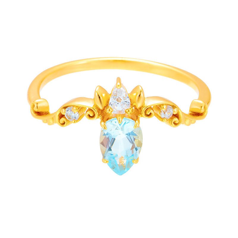 Bague Inaya - Argent Plaqué Or et Zircons - Maria B.