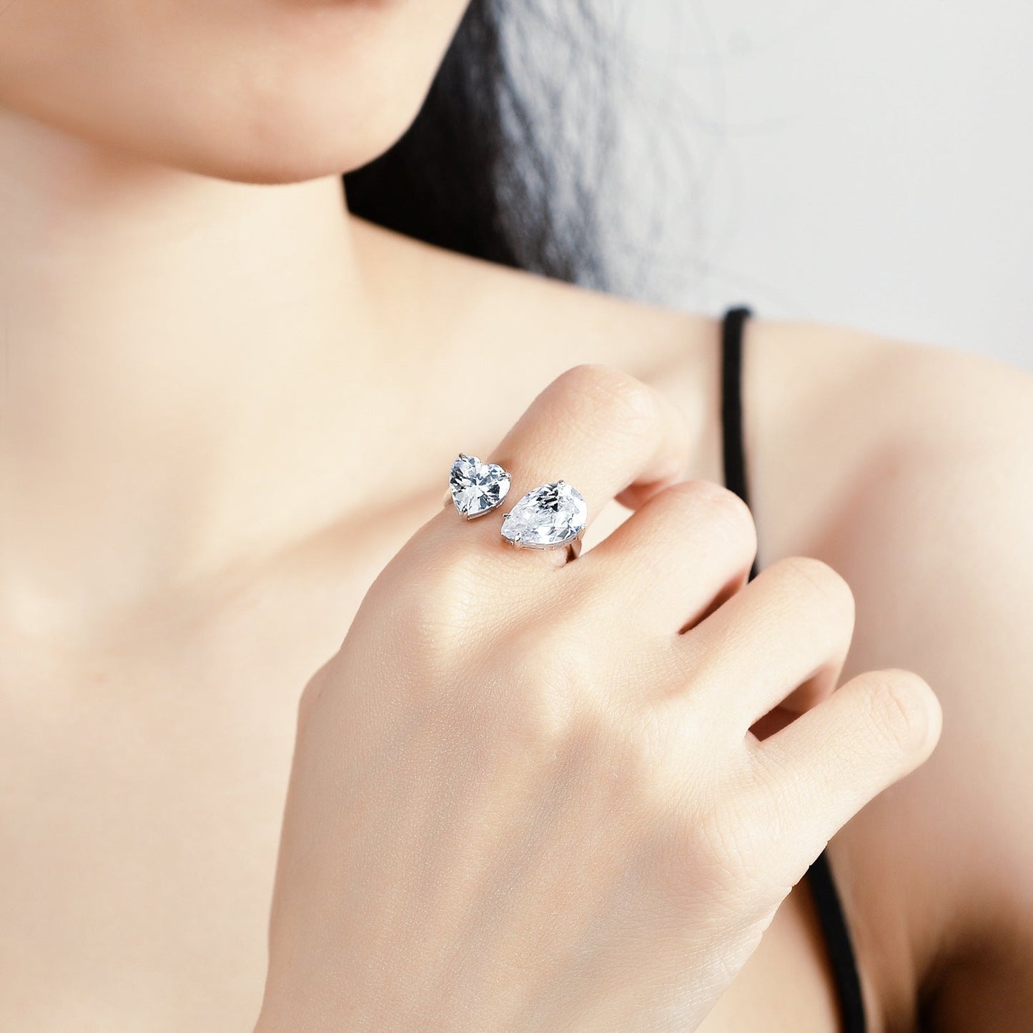 Bague Joy - Moissanite et Argent Sterling 925 - Maria B.