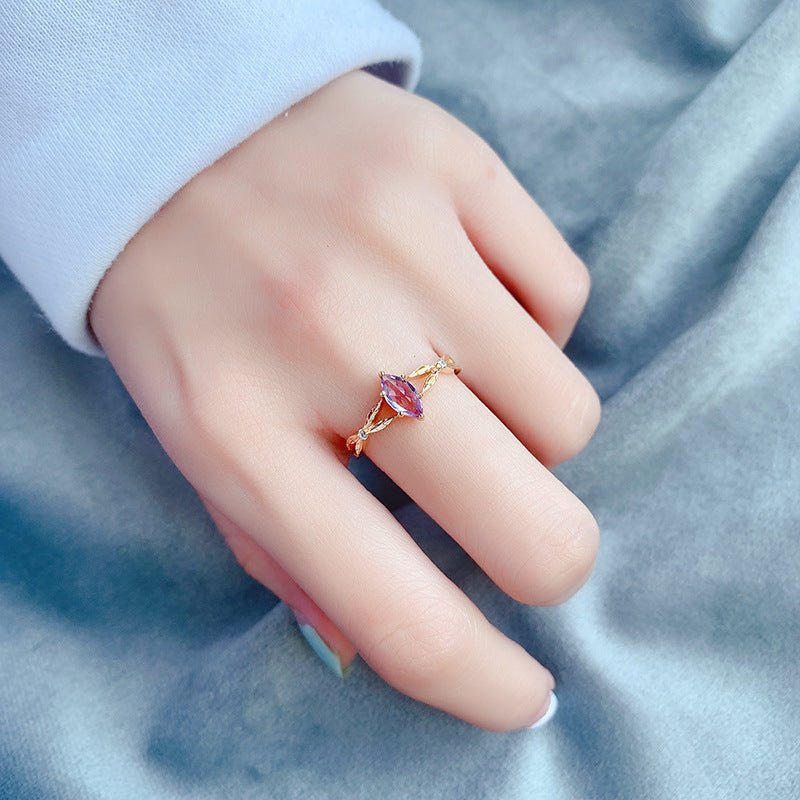 Bague Lavander - Argent, Zircons et Cristal - Maria B.