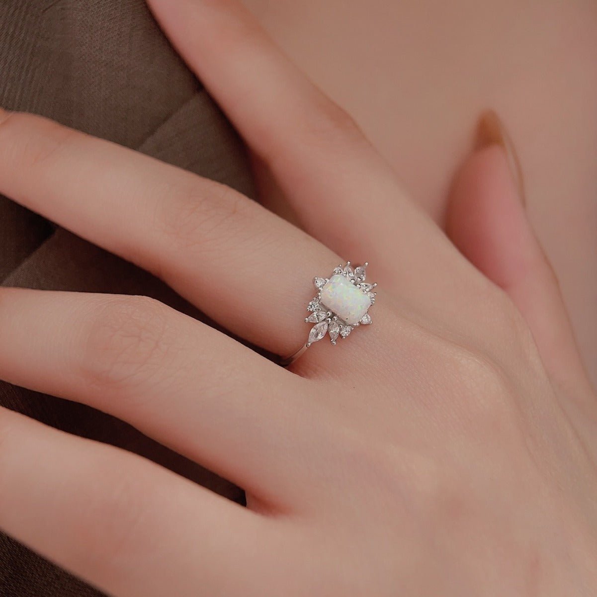 Bague Opelina - Argent S925 et Opale - Maria B.