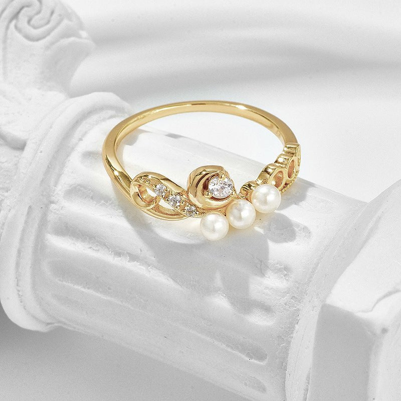 Bague Perly - Argent 925 et Perles d'eau douce naturelles - Maria B.