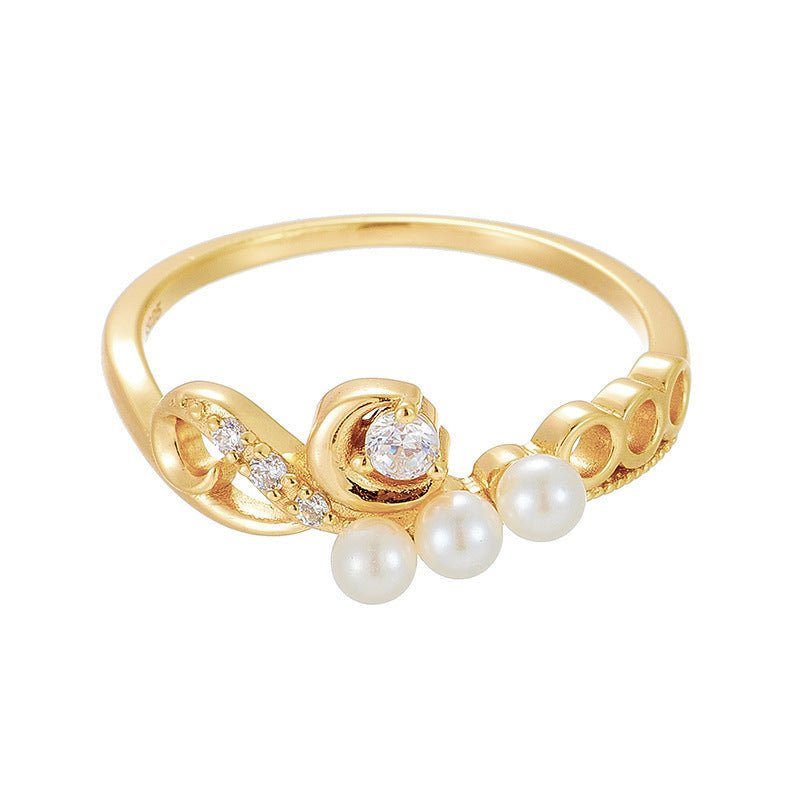 Bague Perly - Argent 925 et Perles d'eau douce naturelles - Maria B.