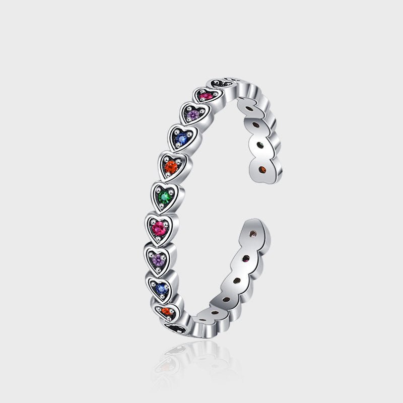 Bague Rainbow - Argent Sterling 925 et Zircons - Maria B.
